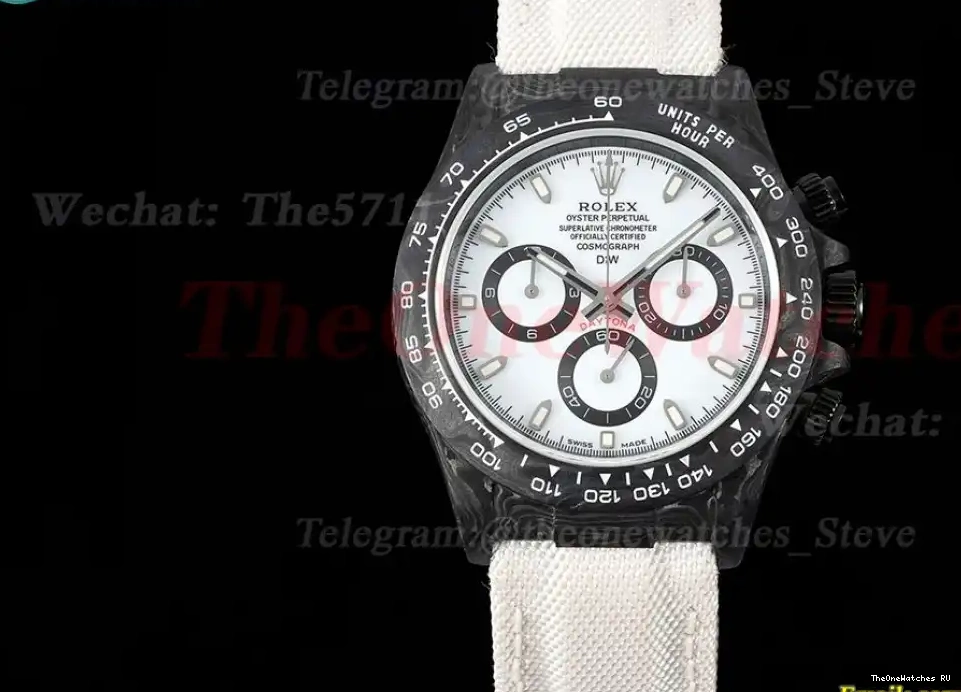 DIW QF Dial NY Daytona SA4130 White 40mm Carbon 0426